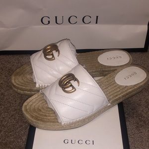 White Gucci Espadrilles